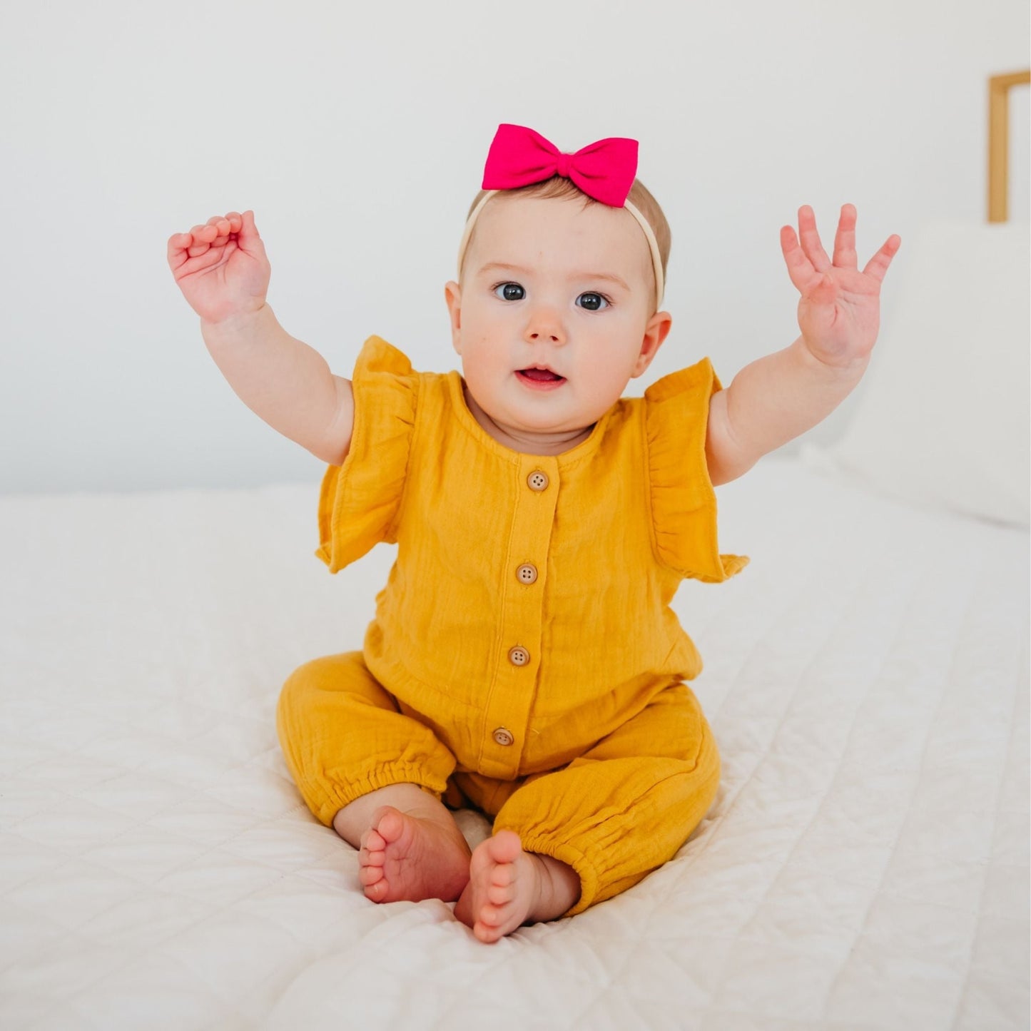 Bowtie Baby Bow - Raspberry
