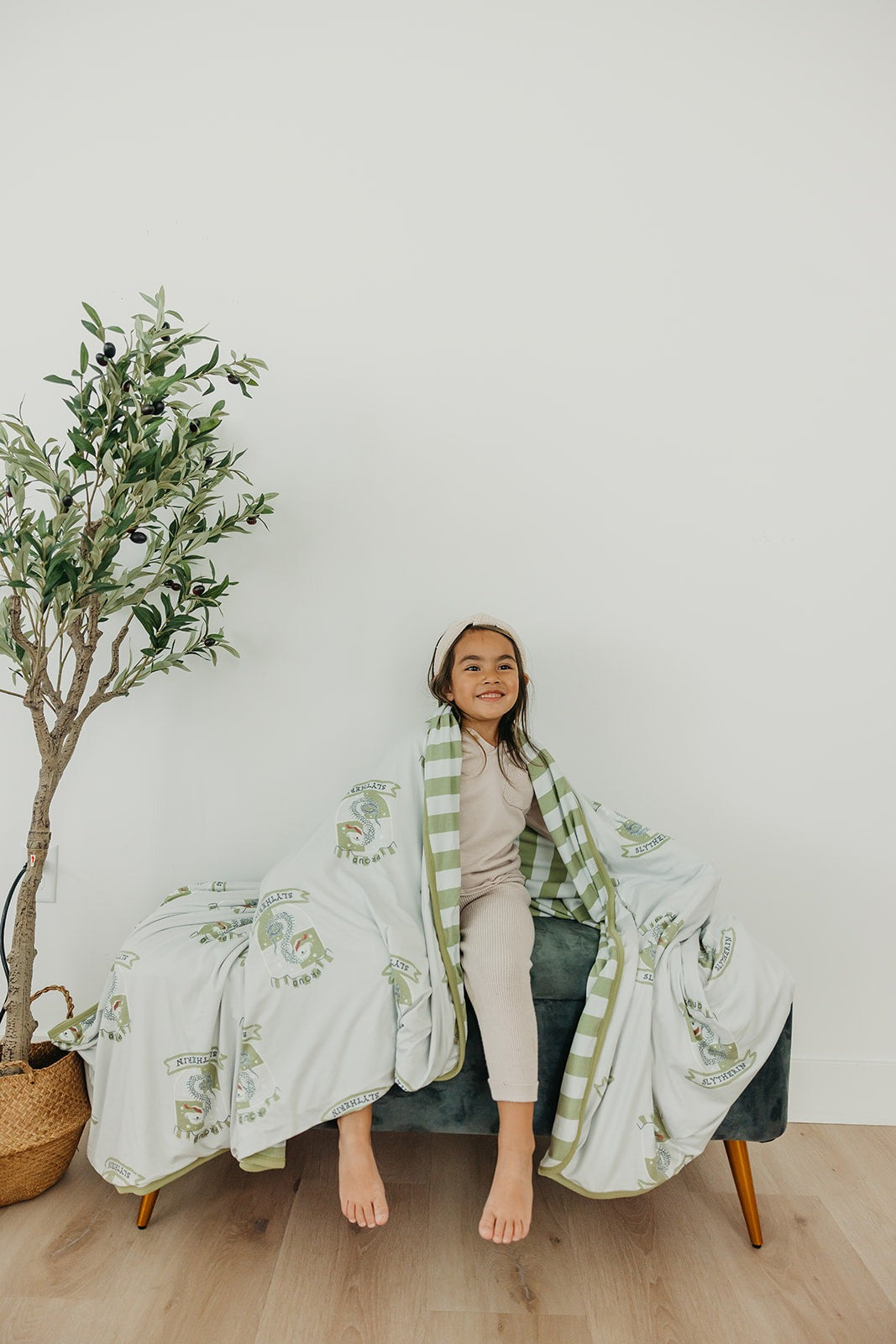 Three-Layer Jumbo Quilt - Slytherin
