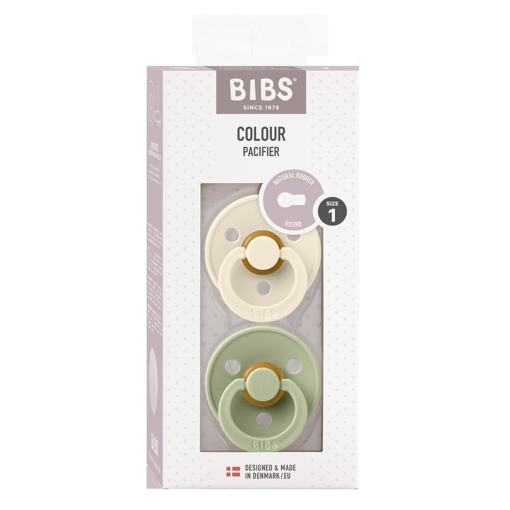 BIBS Colour 2 PACK Latex Ivory/Sage