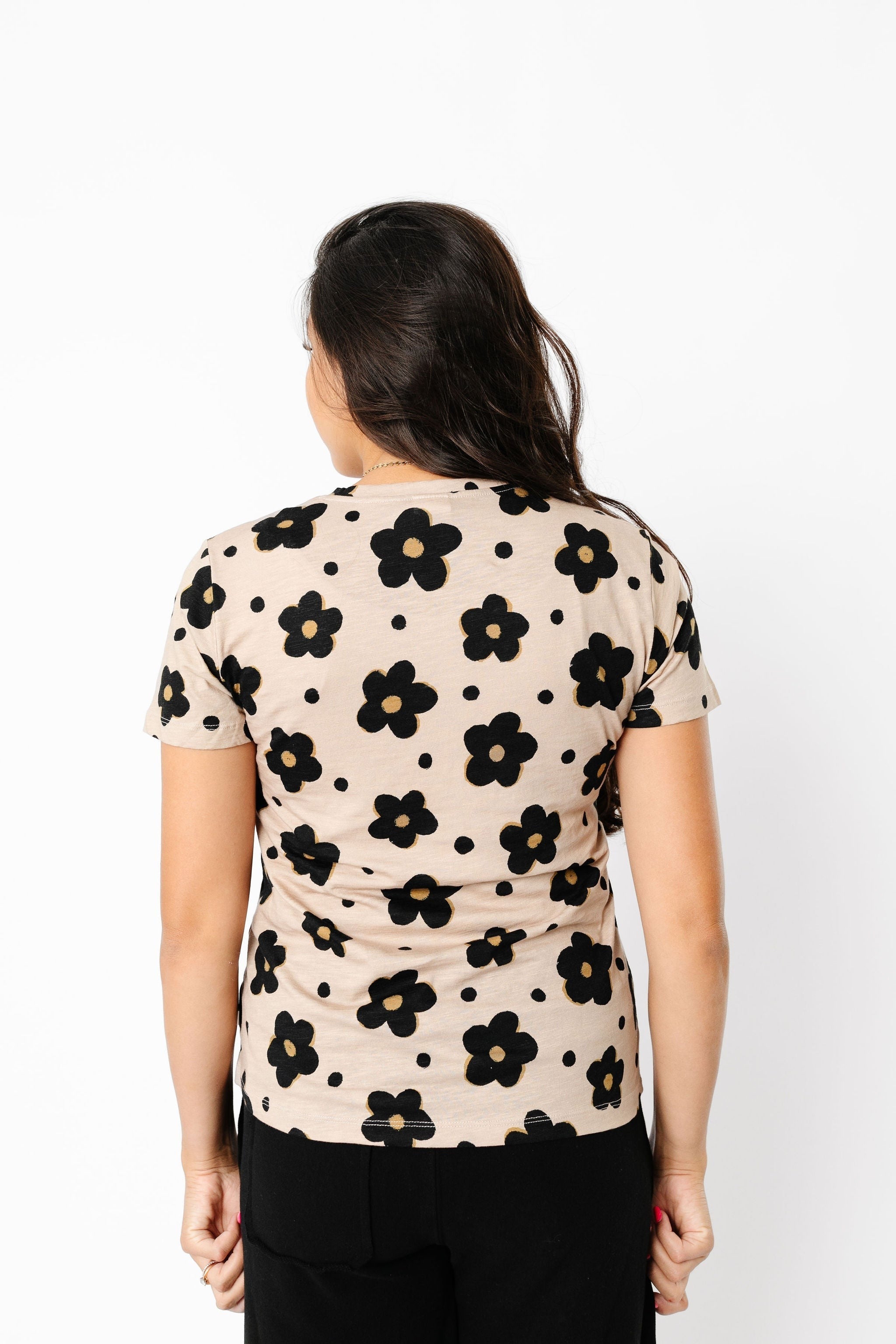 Women's Cotton Tee - Gemma In Tan