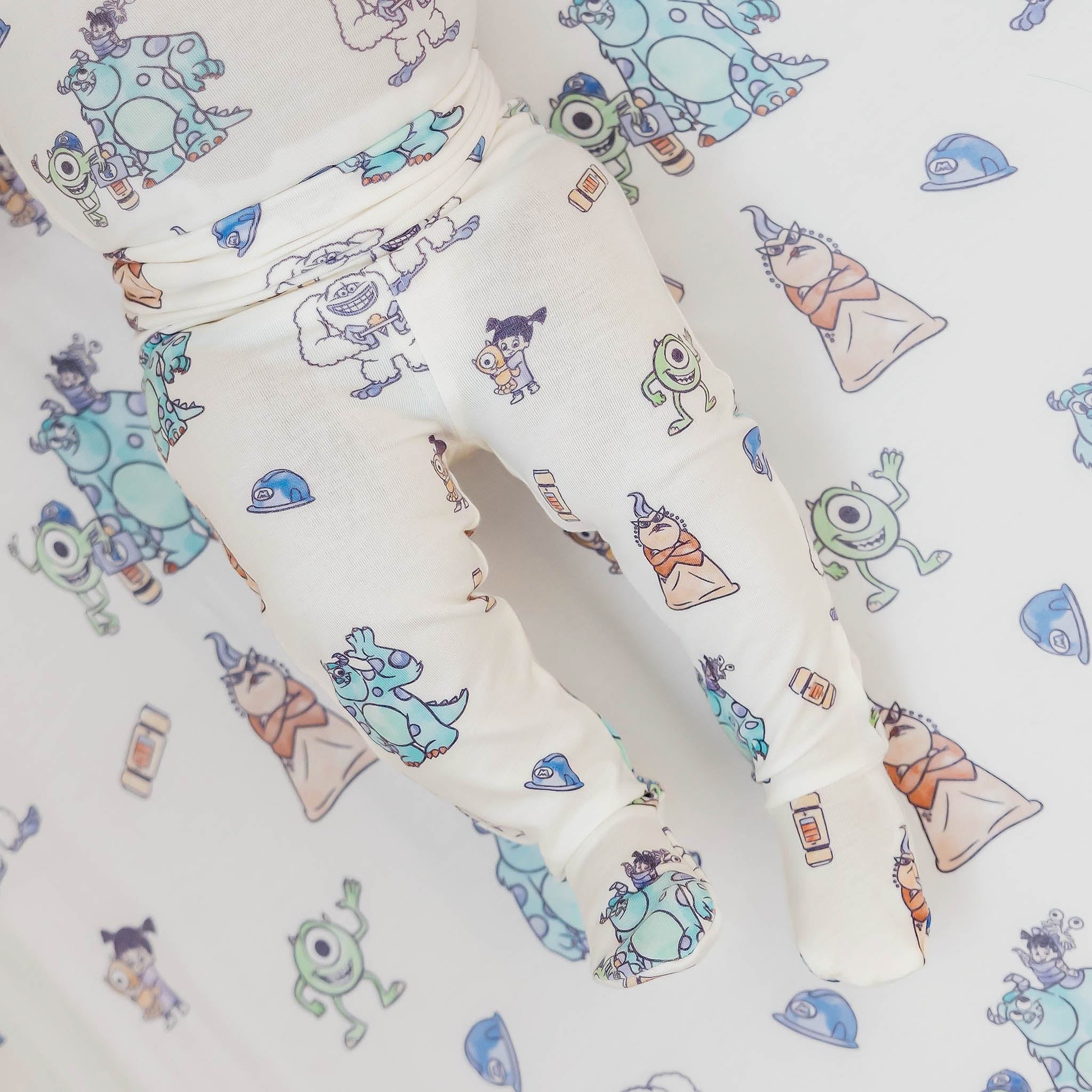 Footed Baby Pants - Monsters, Inc. Friends