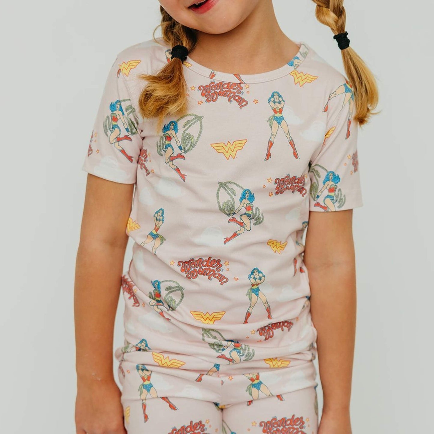 2pc Short Sleeve Pajama Set - Wonder Woman