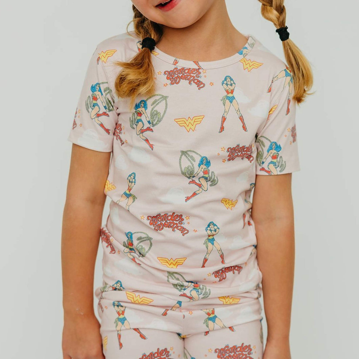 2pc Short Sleeve Pajama Set - Wonder Woman