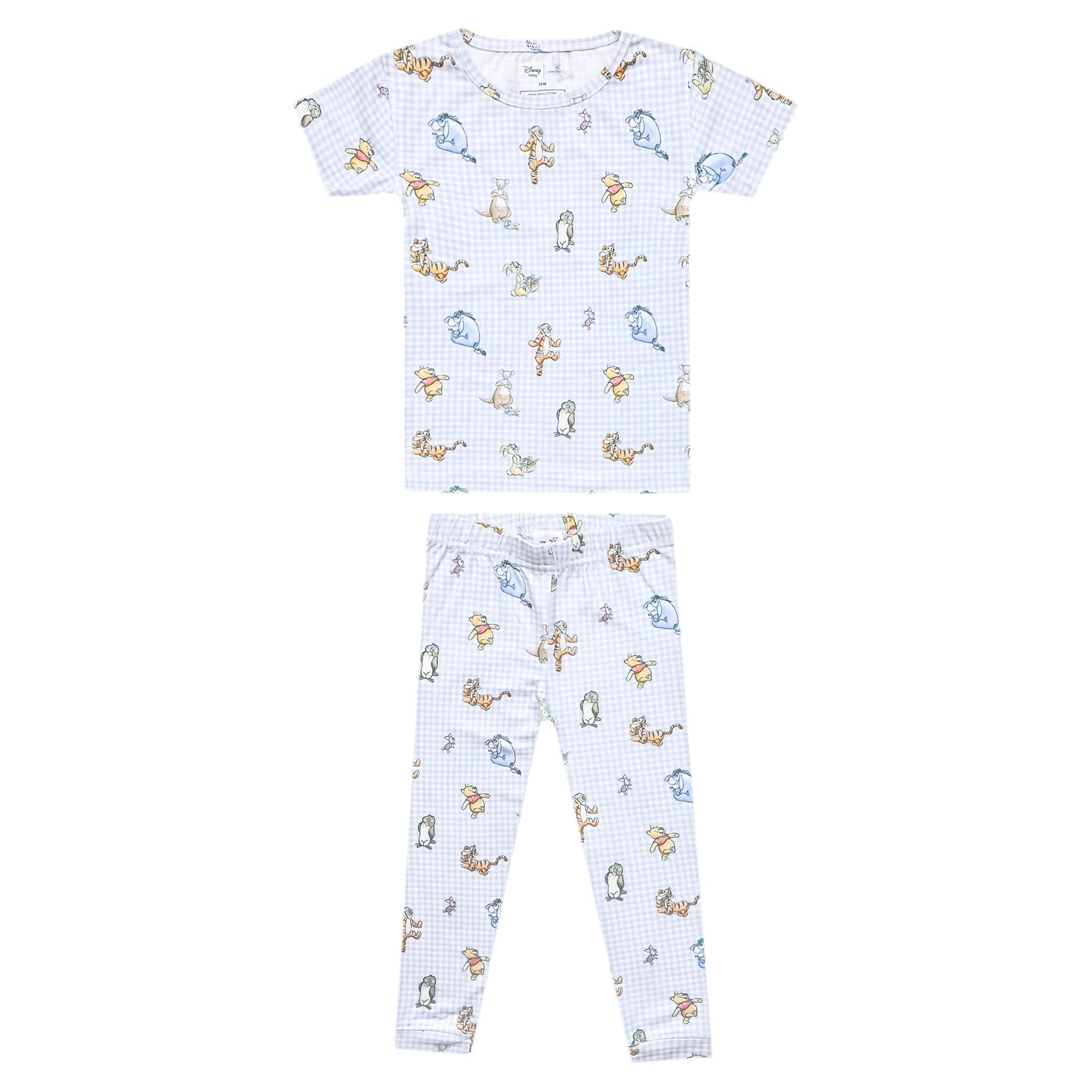 2pc Short Sleeve Pajamas with Pants - Winnie the Pooh and Friends