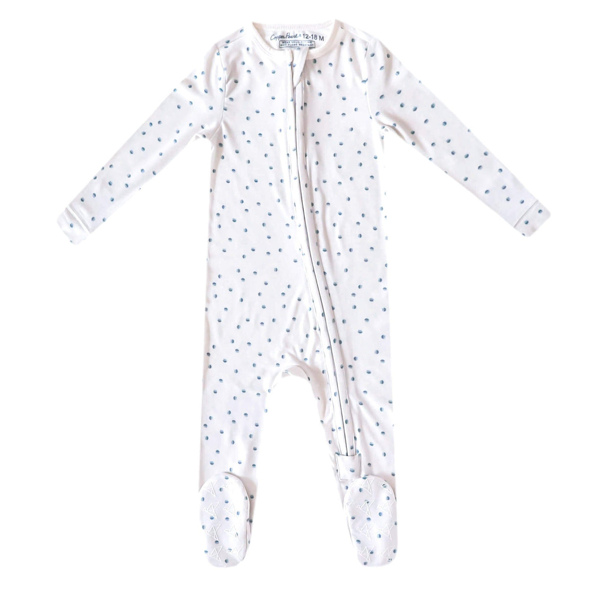 Zip-Up Footie Pajama - Haze