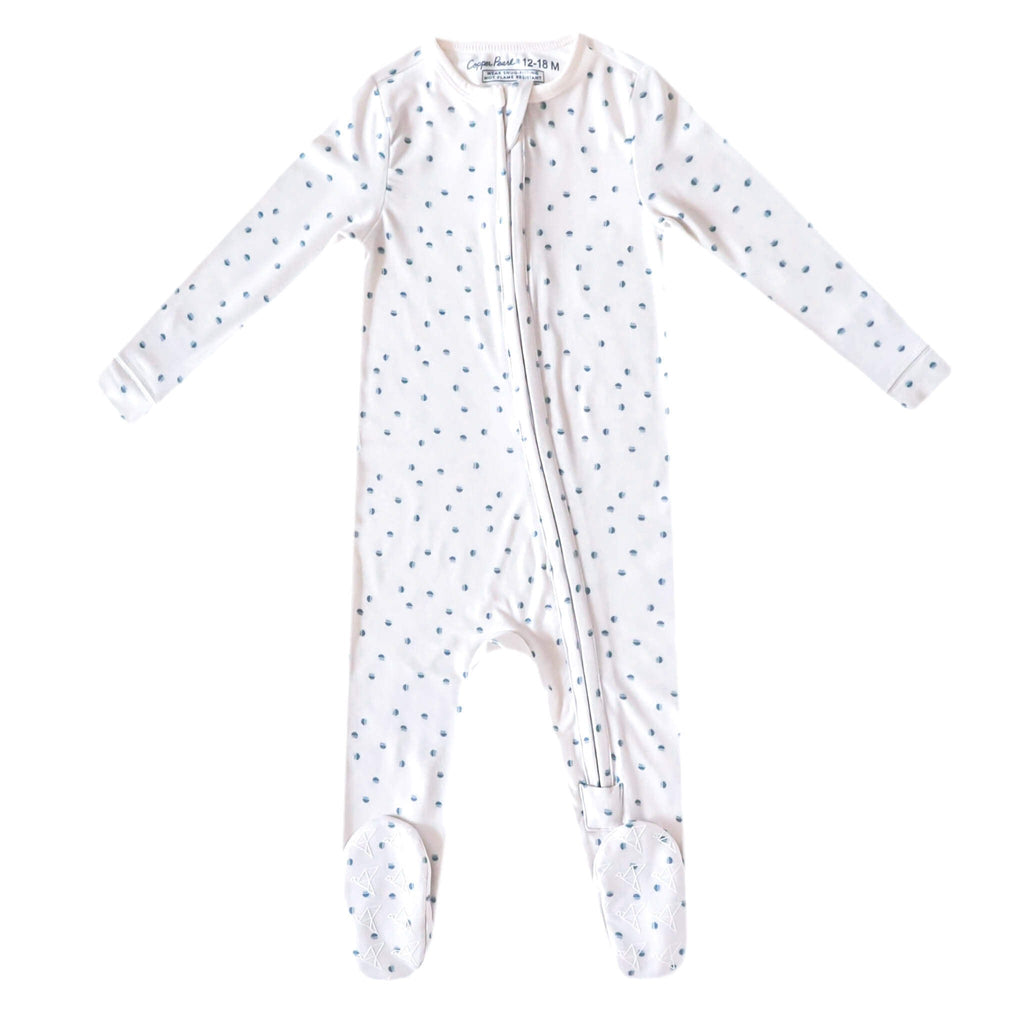 Zip-Up Footie Pajama - Haze