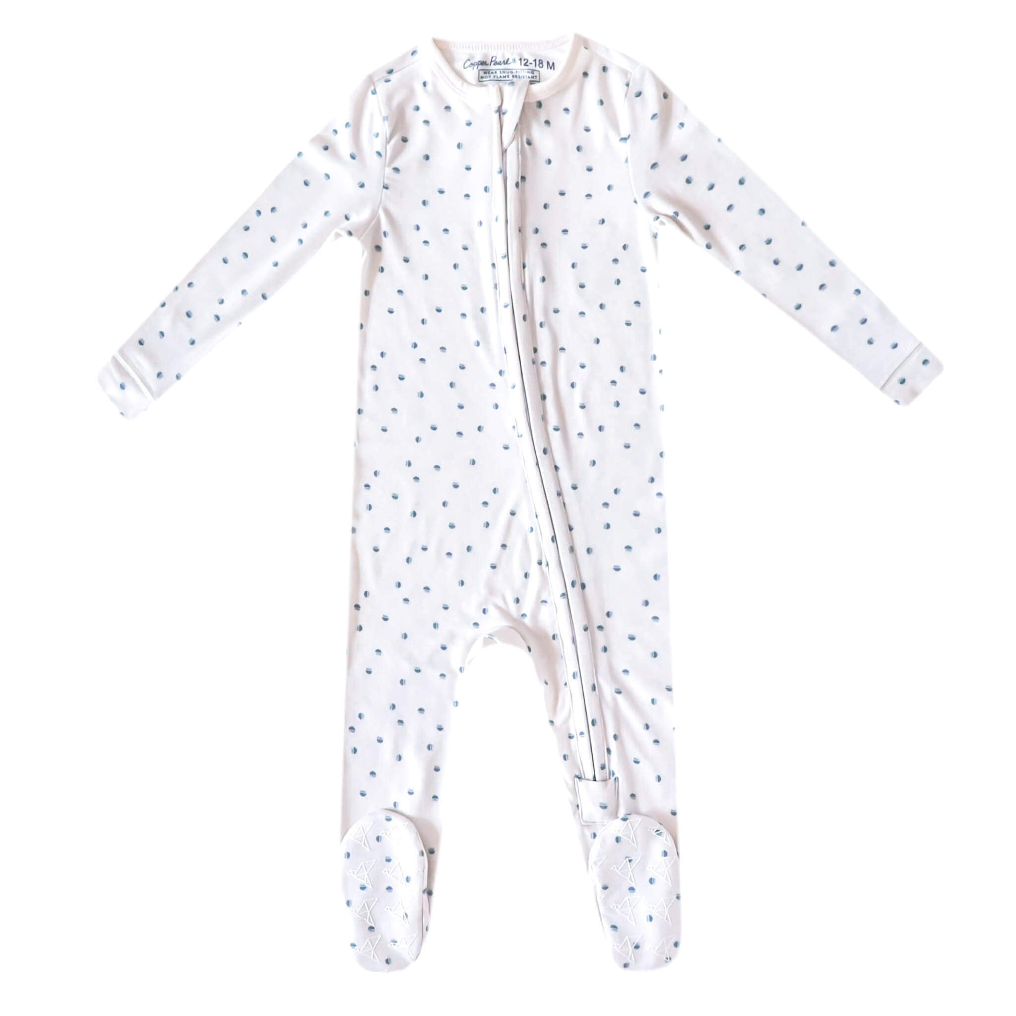 Zip-Up Footie Pajama - Haze