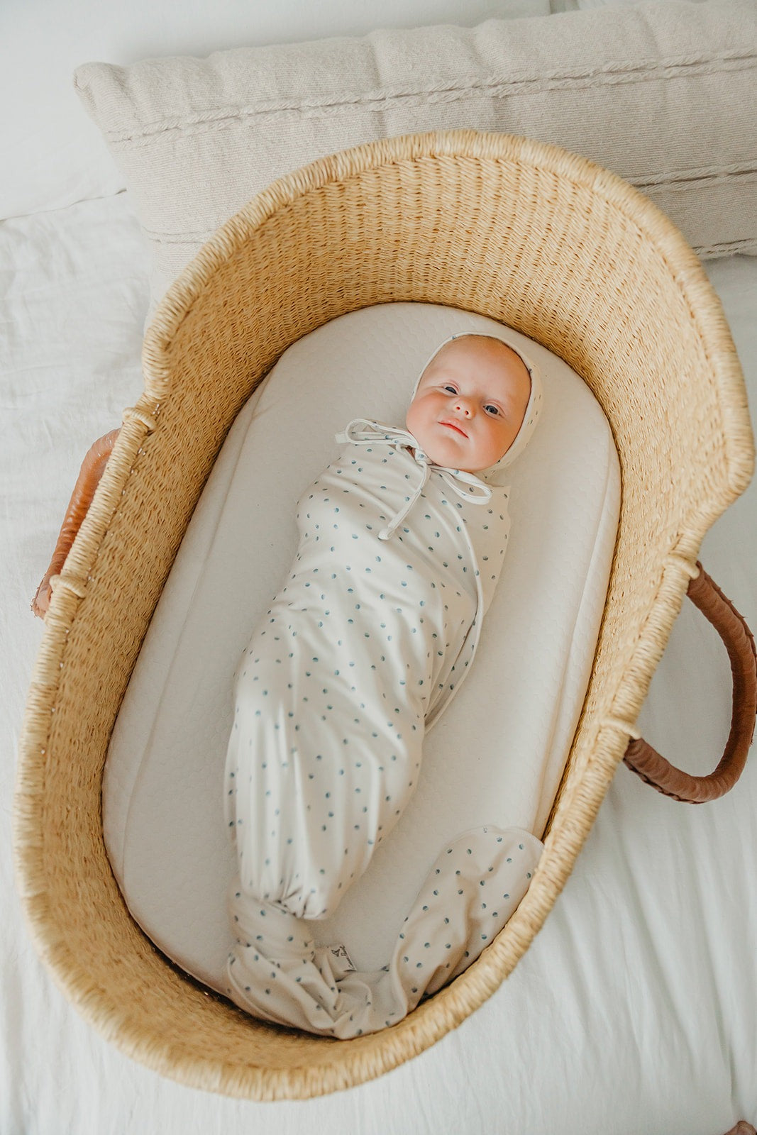 Knit Swaddle Blanket - Haze