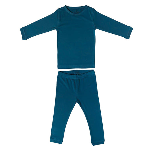 2pc Long Sleeve Pajama Set - Steel