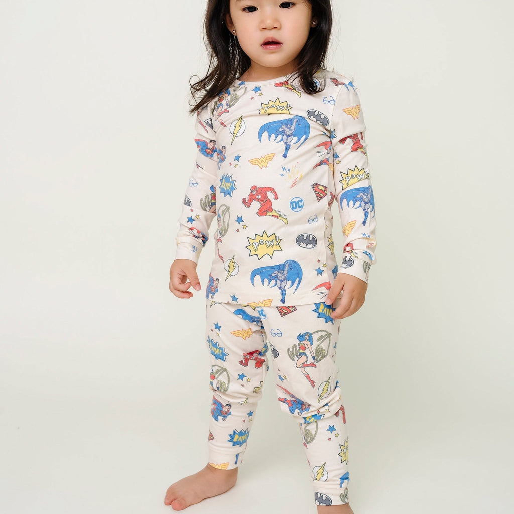2pc Long Sleeve Pajama Set - Justice League