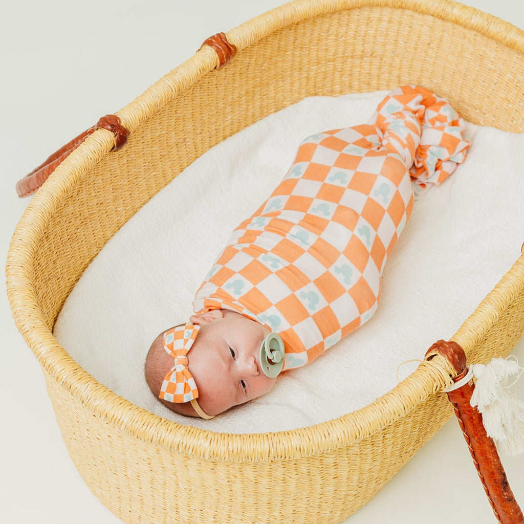 Bowtie Baby Bow - Mickey Mouse Check