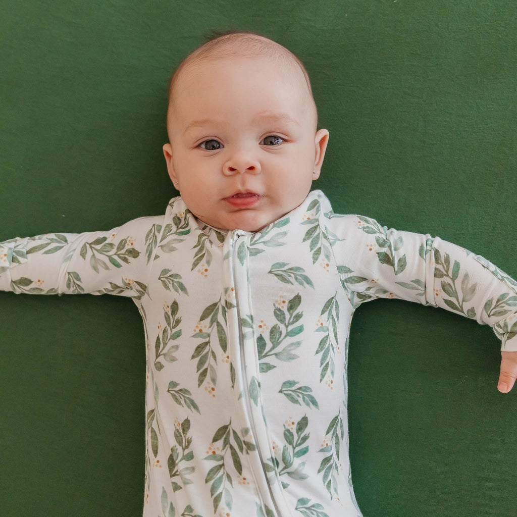 Zip-Up Footie Pajama - Fern
