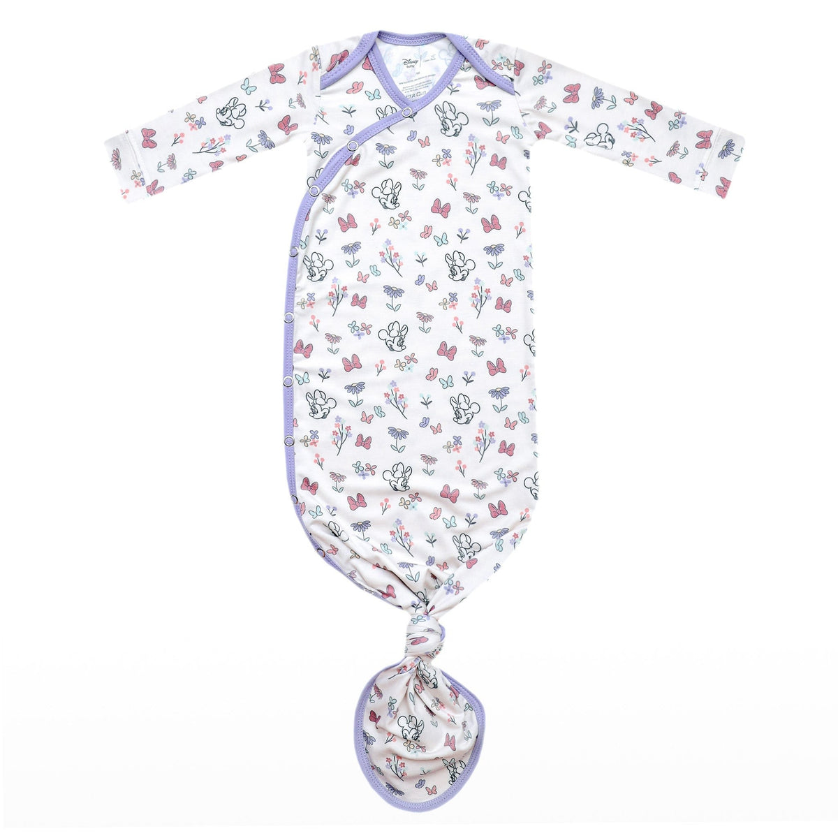 Newborn Knotted Gown - Minnie Mouse's Bowquet