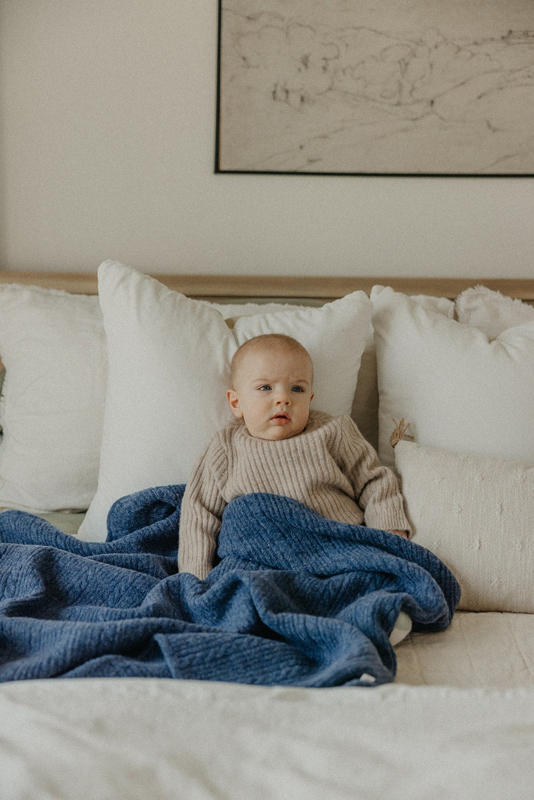 Sweater Blanket- Navy