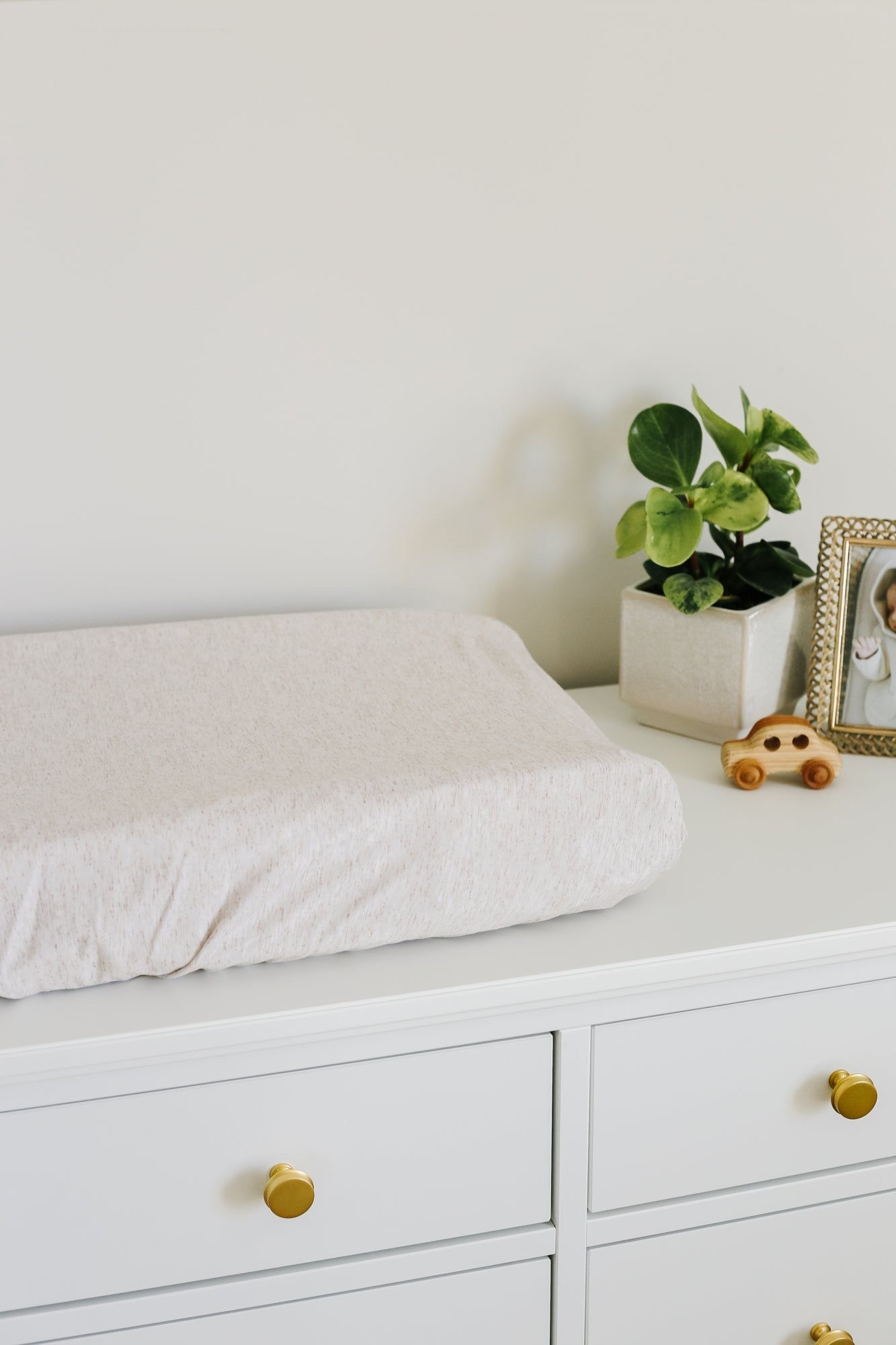 Premium Knit Diaper Changing Pad Cover - Oat