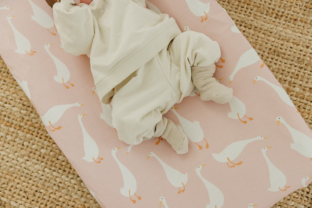 Premium Knit Diaper Changing Pad Cover - Goosie
