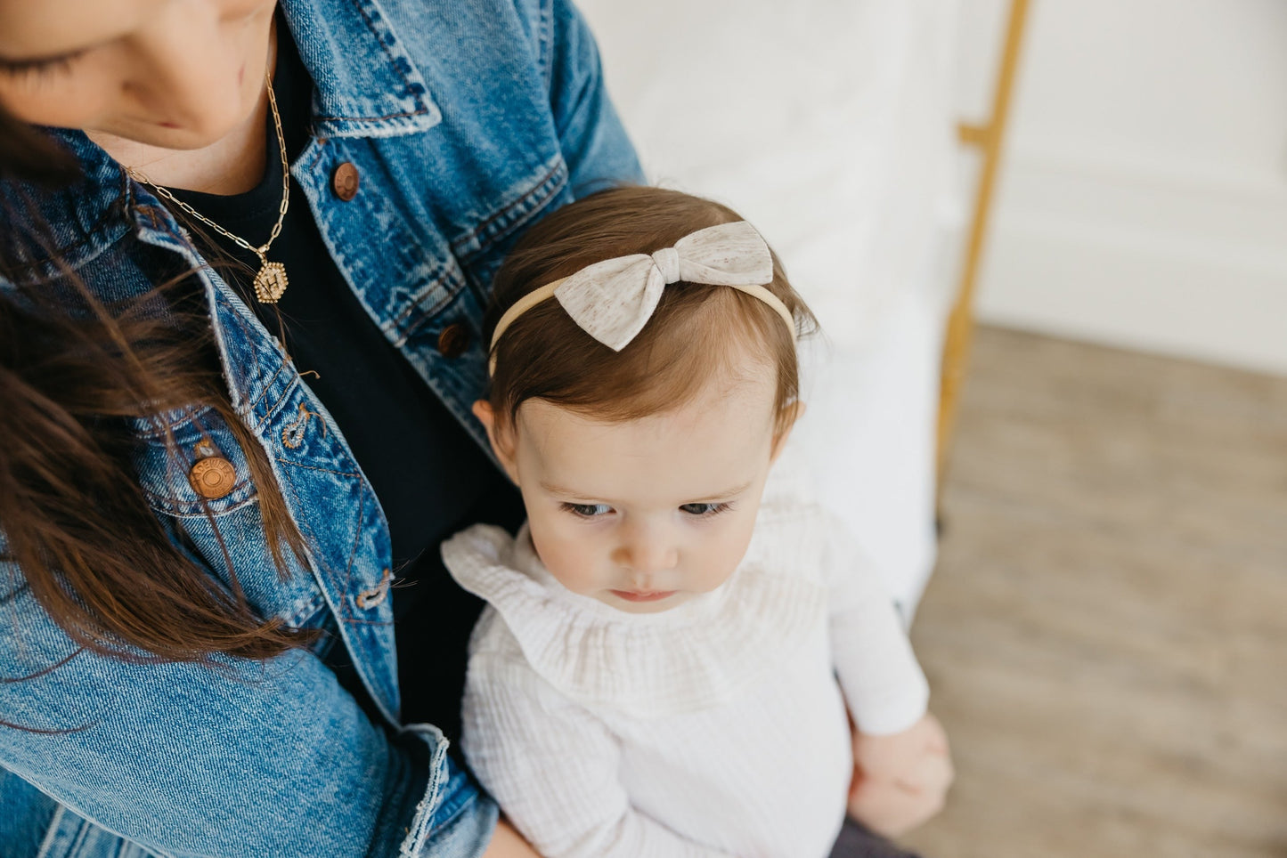 Bowtie Baby Bow - Oat