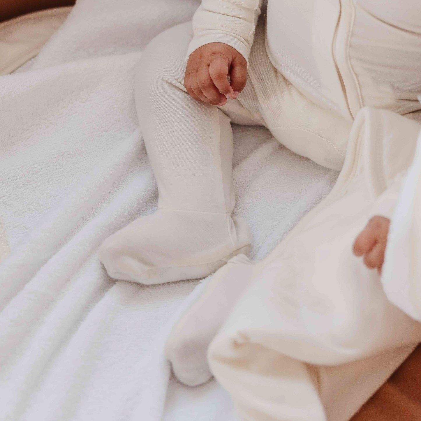 Premium Baby Knit Hooded Towel - Cru