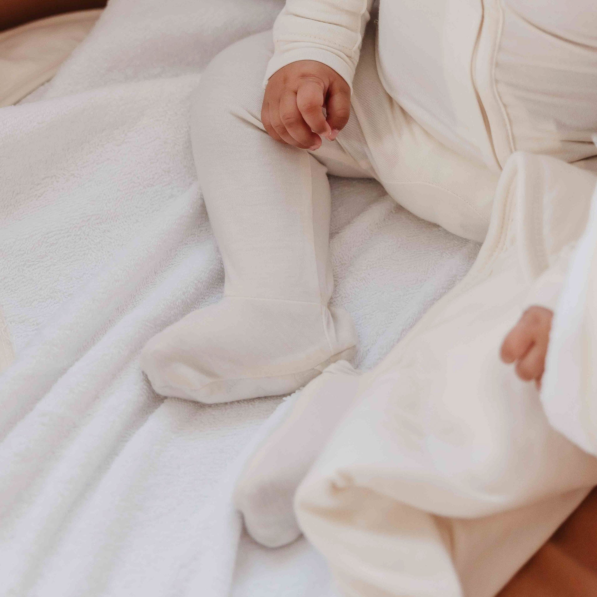 Premium Baby Knit Hooded Towel - Cru