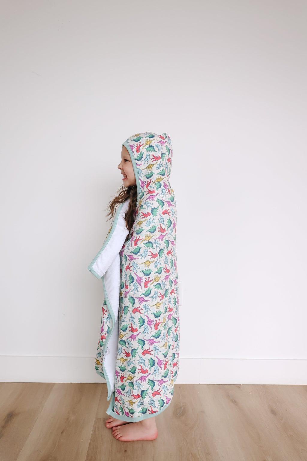 Premium Big Kid Hooded Towel - Dinosaurs of Jurassic Park
