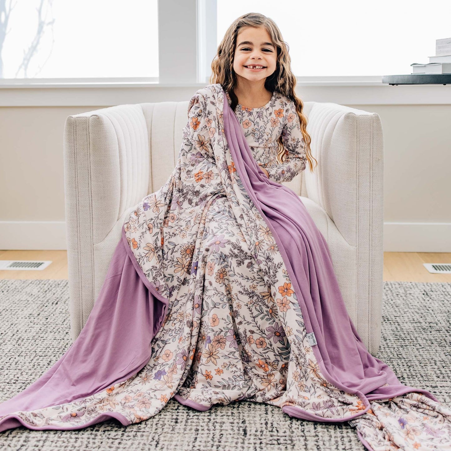 Three-Layer Jumbo Quilt - Flora