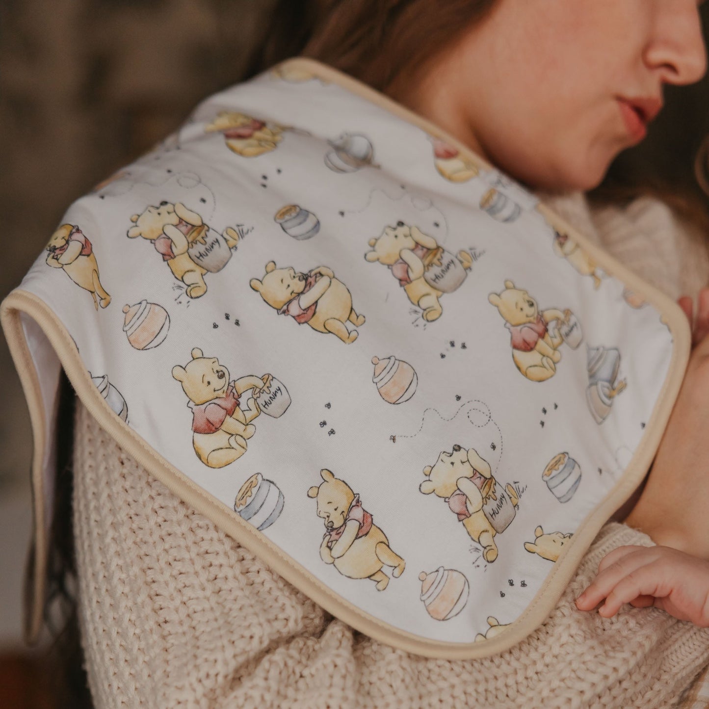 3 Pack Premium Burp Cloths - Hundred Acre Wood