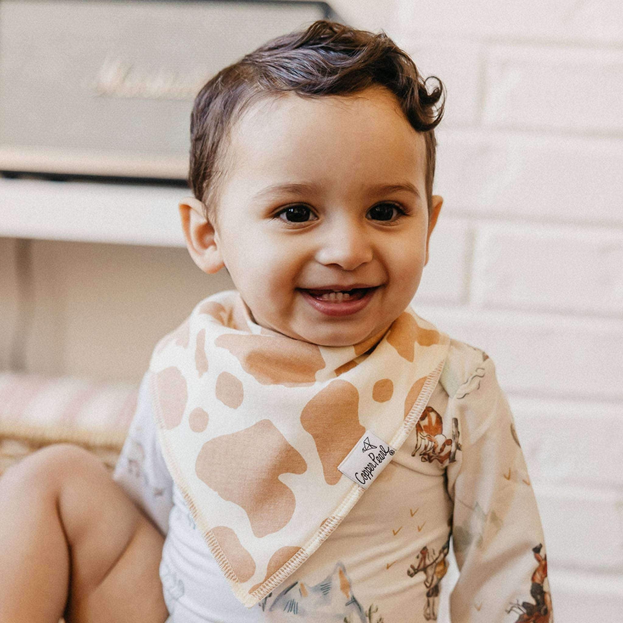 4 Pack Baby Bandana Bibs - Boone