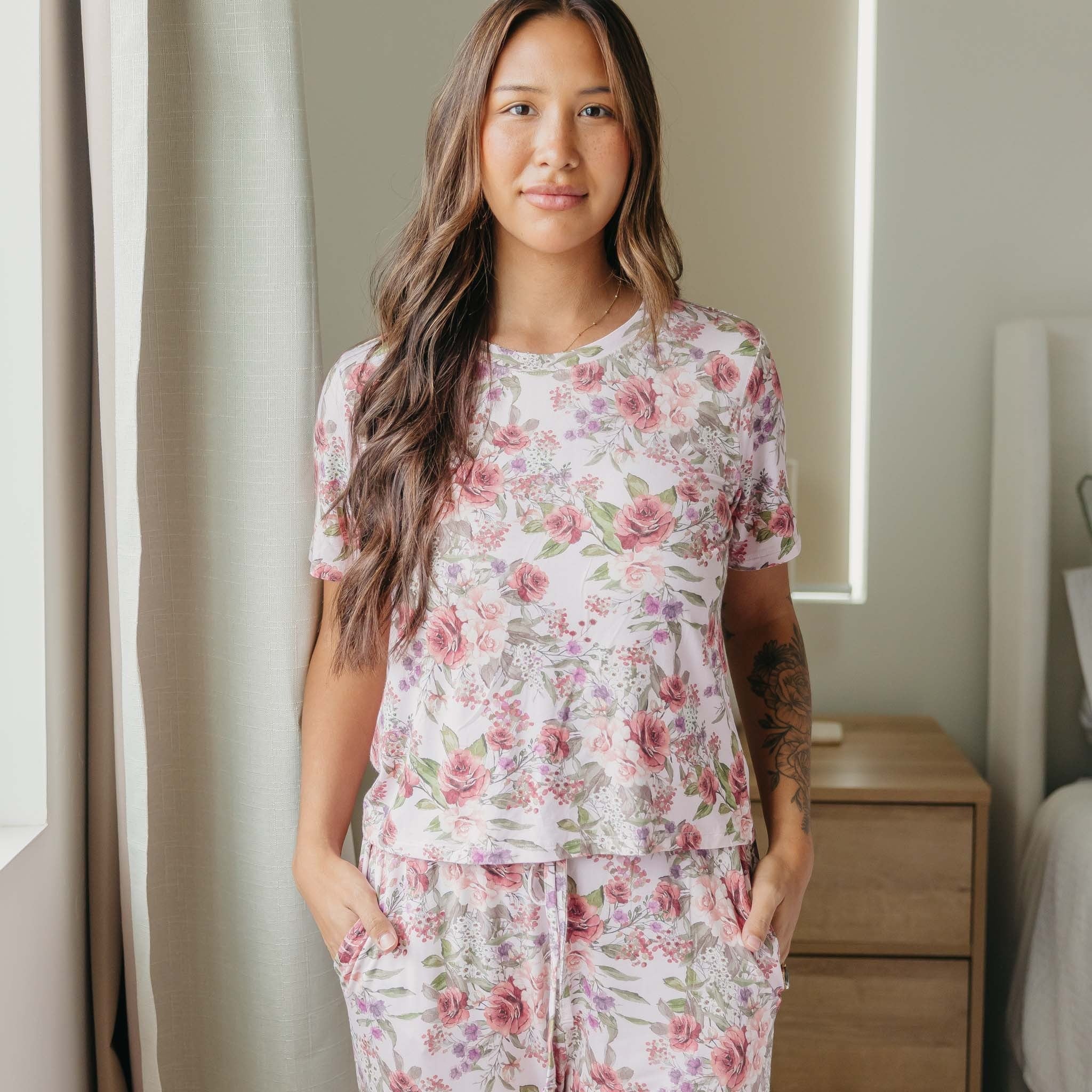 Bamboo Women's Short Sleeve Pajamas - Deborah