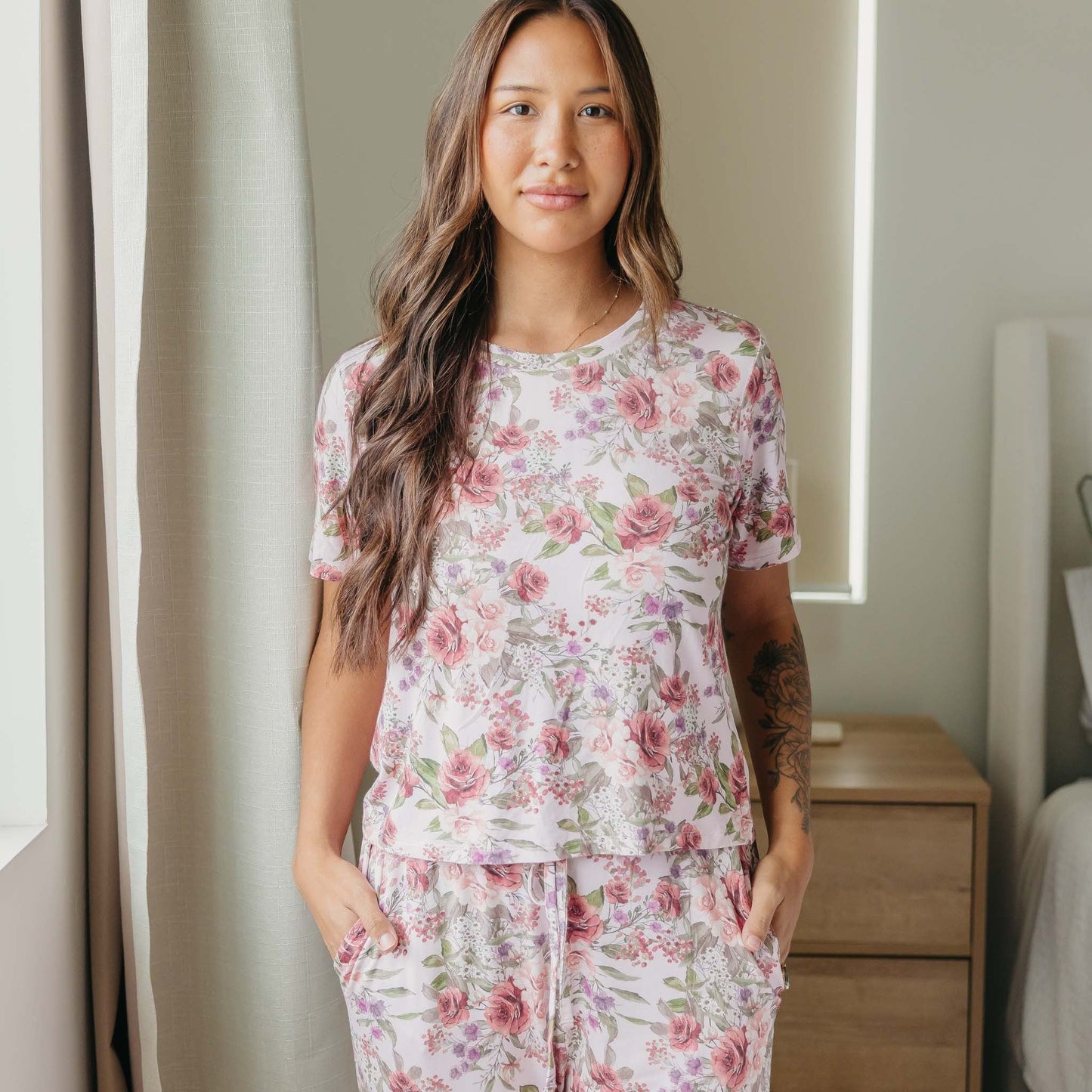 Bamboo Women's Short Sleeve Pajamas - Deborah