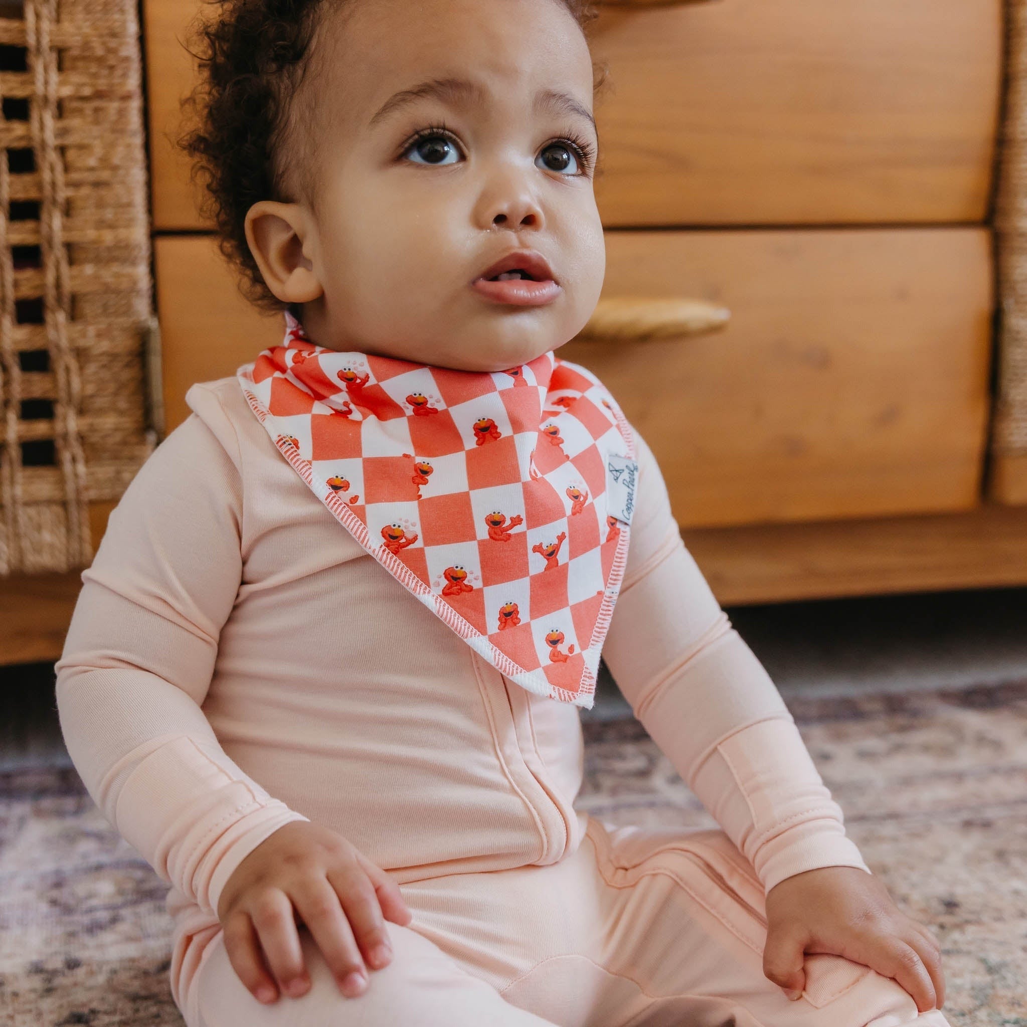 4 Pack Baby Bandana Bibs - Elmo Heart Candies
