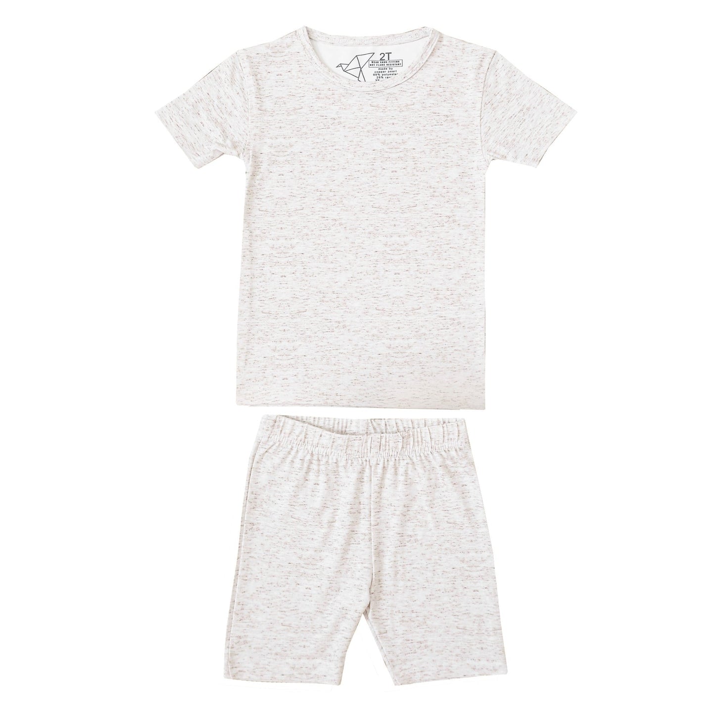2pc Short Sleeve Pajama Set - Oat