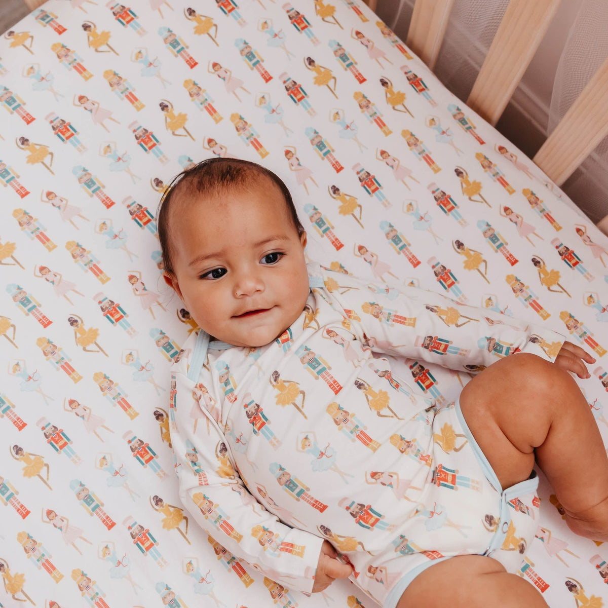 Premium Knit Fitted Crib Sheet - Juliet