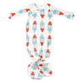 Newborn Knotted Gown - Rocket