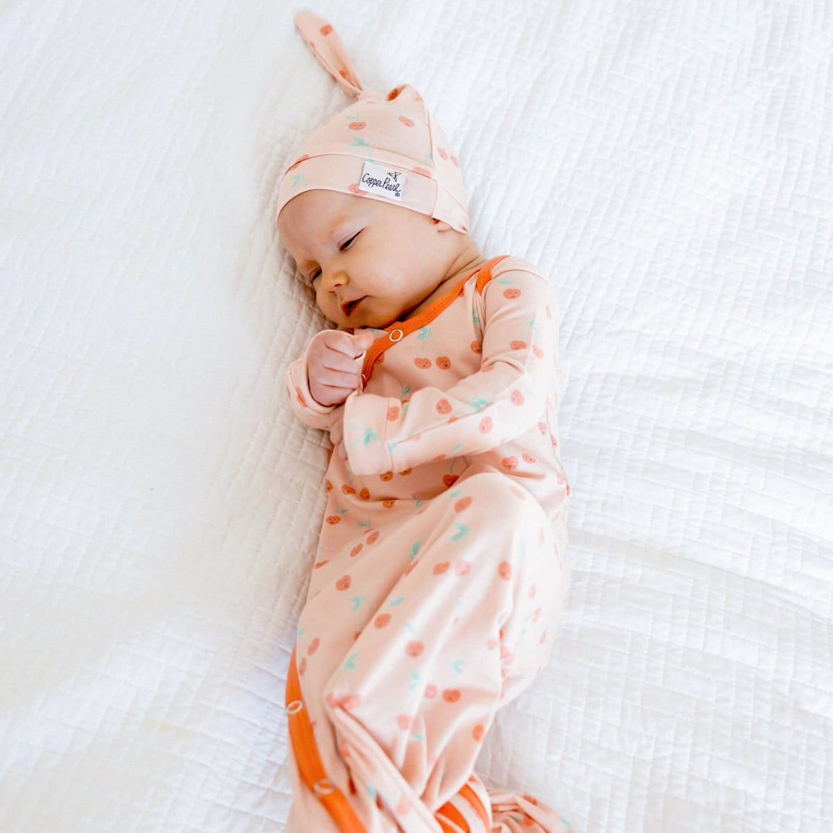 Newborn Knotted Gown - Cheery