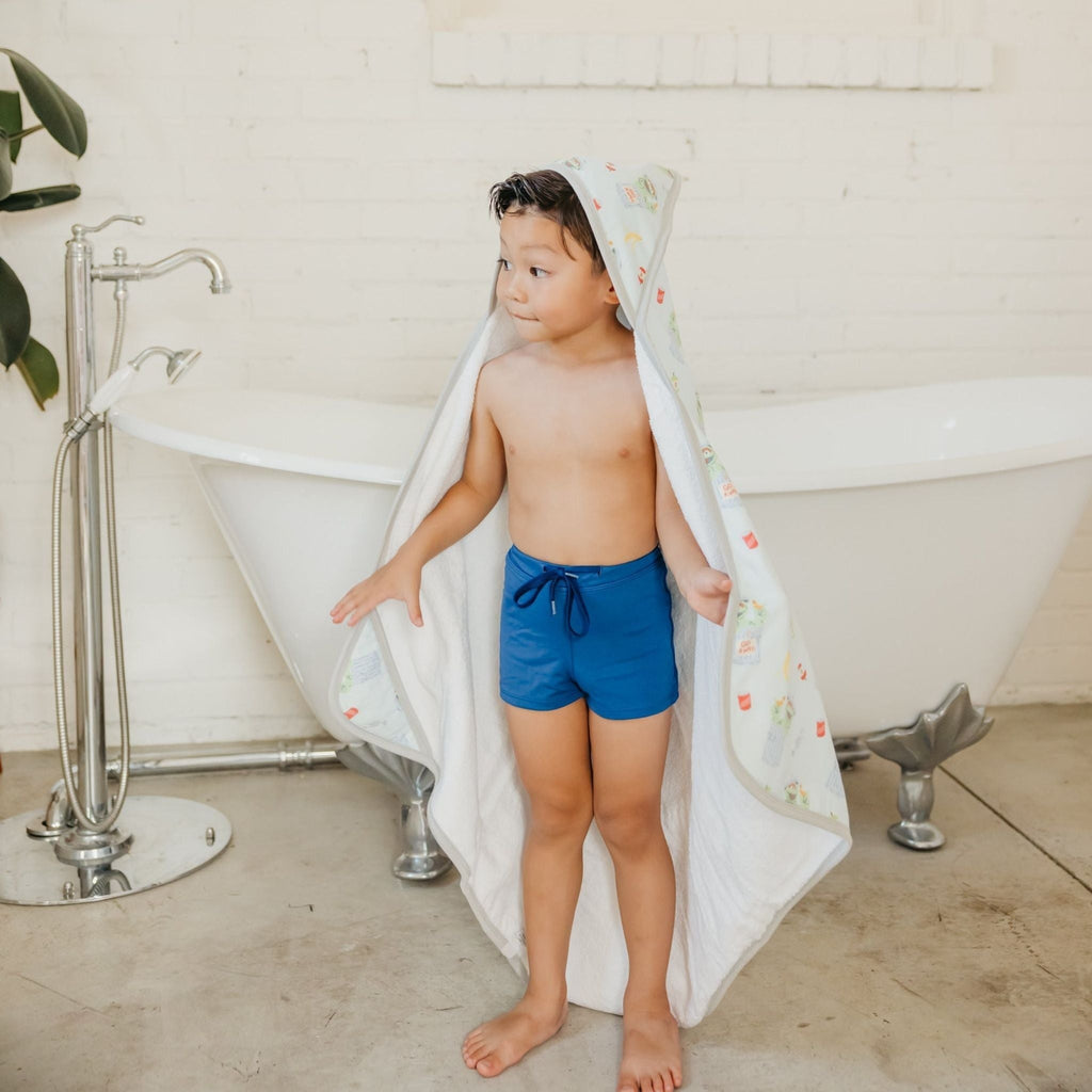 Premium Baby Knit Hooded Towel - Oscar the Grouch