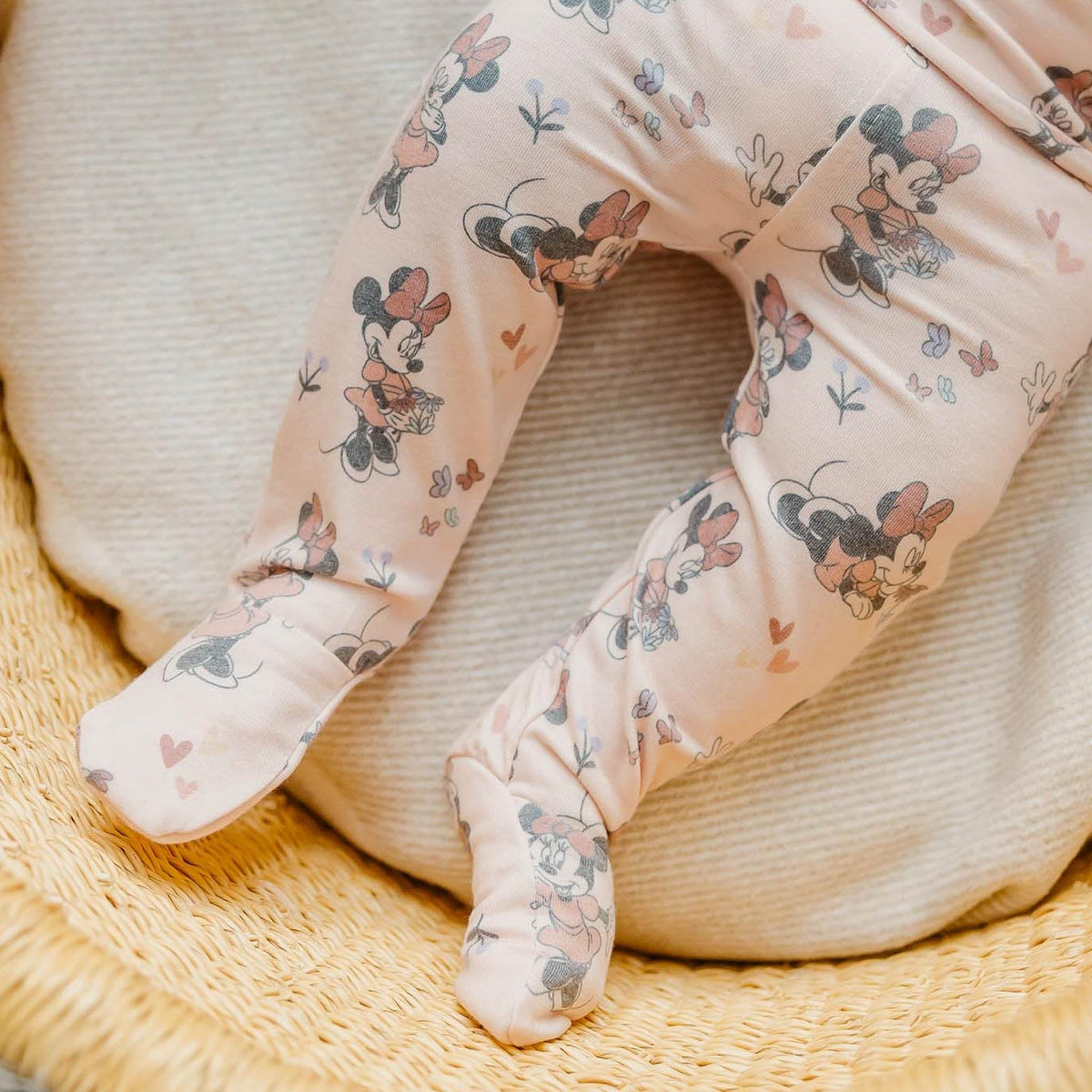 Footed Baby Pants - Minnie Mouse