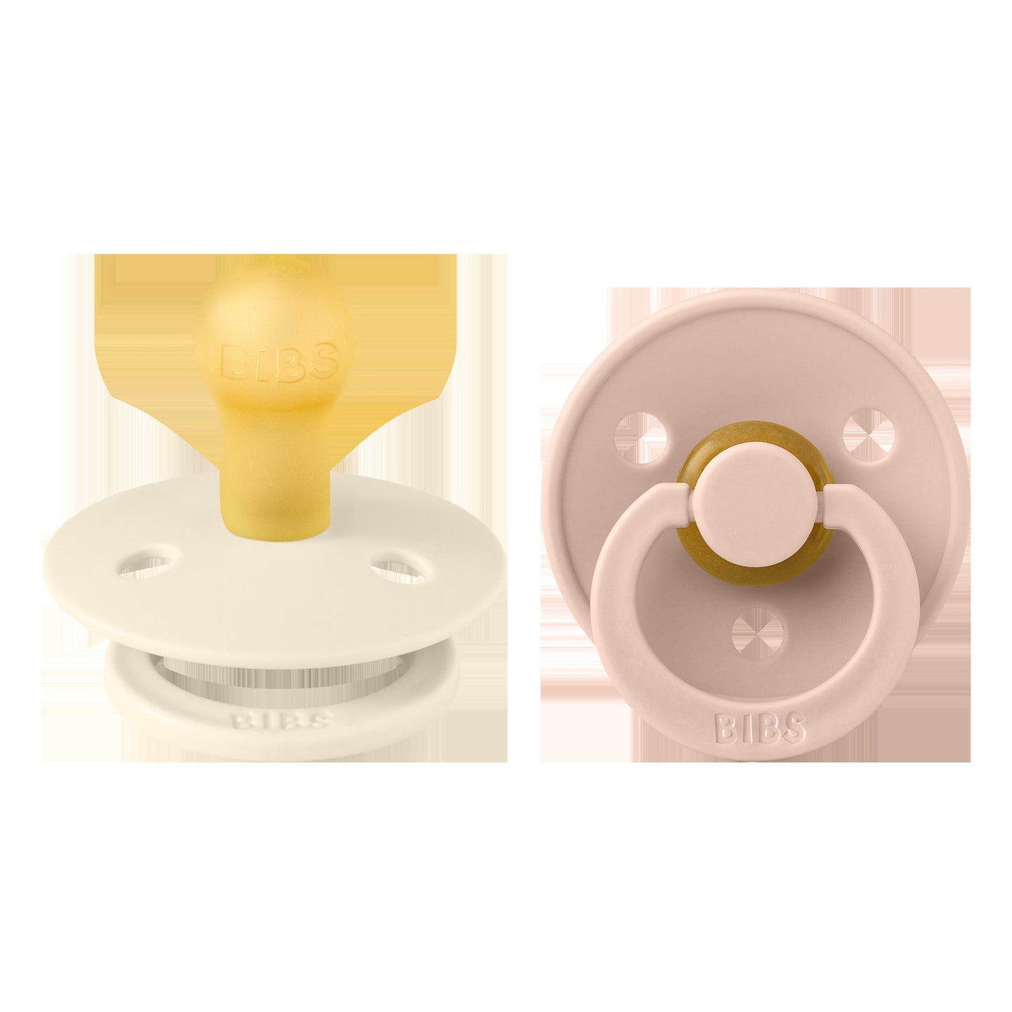 BIBS Colour 2 PACK Latex Ivory/Blush