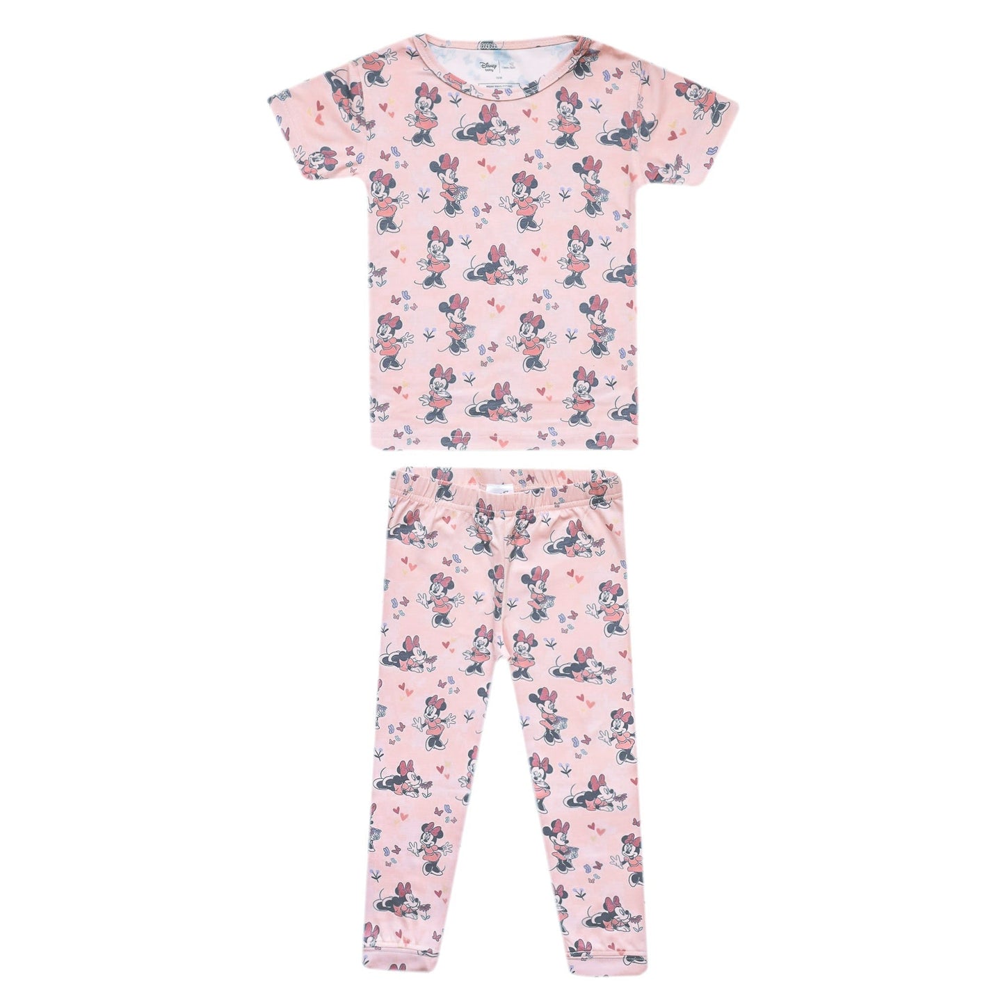 2pc Short Sleeve Pajamas with Pants - Minnie Mouse