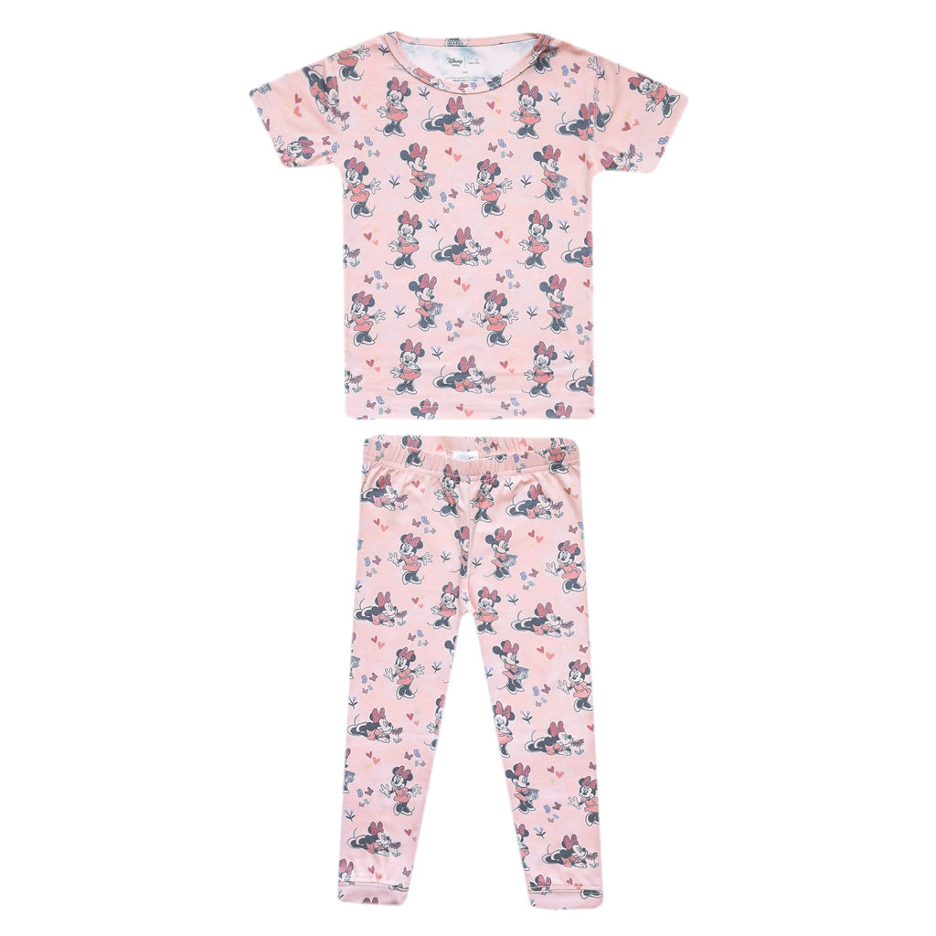 2pc Short Sleeve Pajamas with Pants - Minnie Mouse