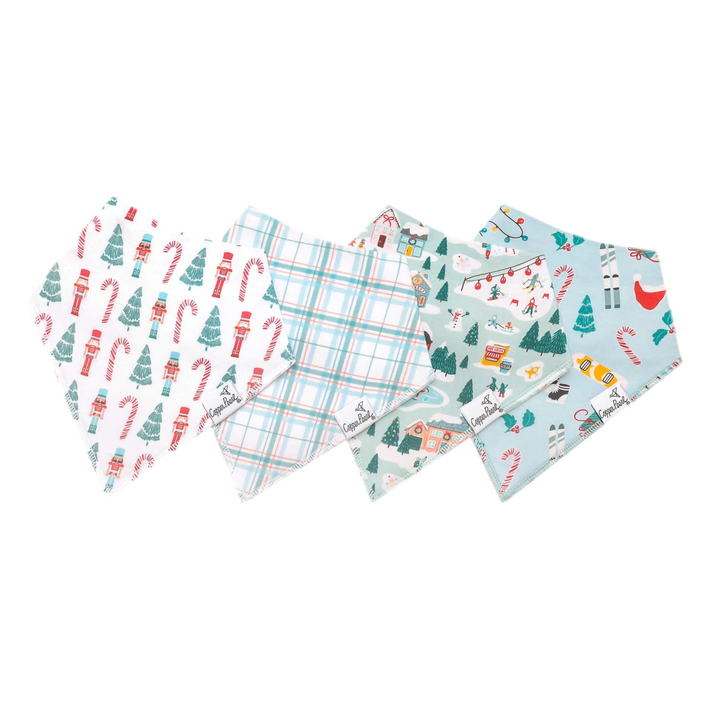 4 Pack Baby Bandana Bibs - Nicholas