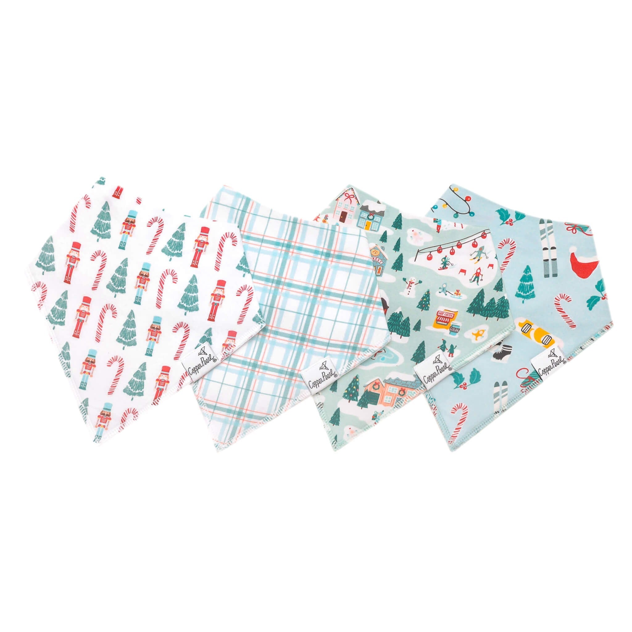 4 Pack Baby Bandana Bibs - Nicholas