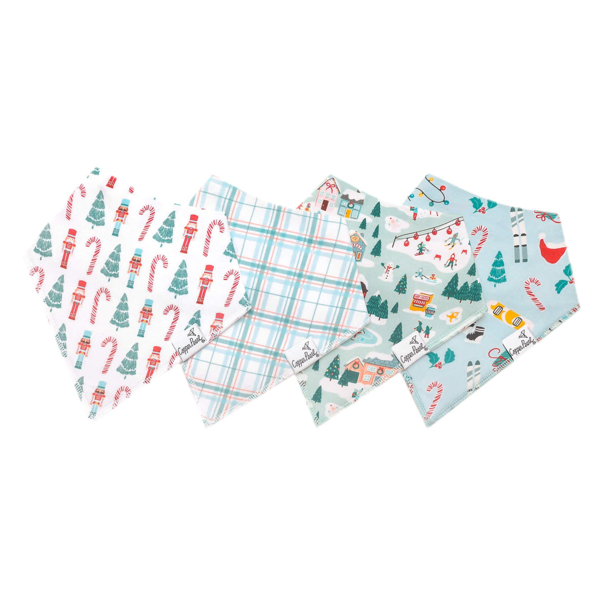 4 Pack Baby Bandana Bibs - Nicholas