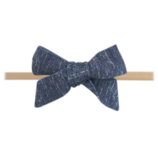 Classic Baby Bow - Denim