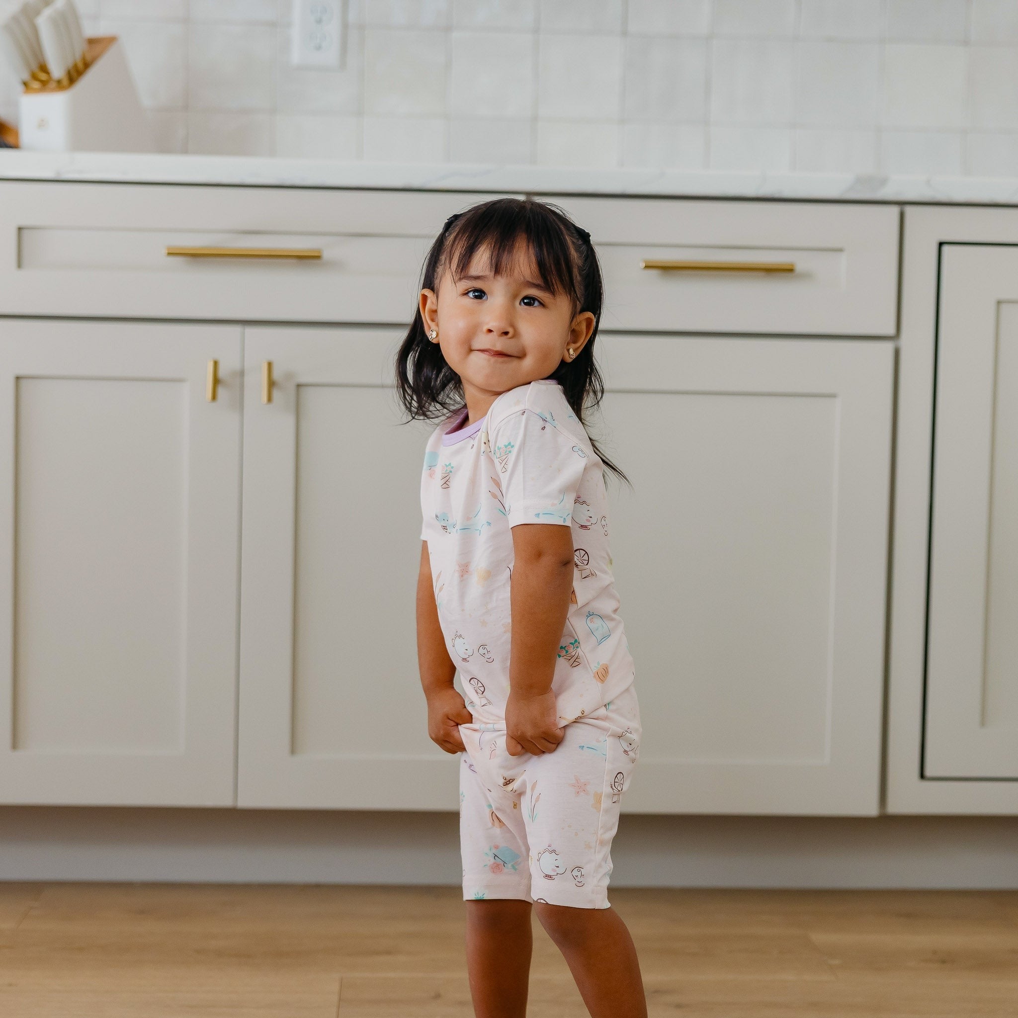2pc Short Sleeve Pajama Set - Enchanted Friends