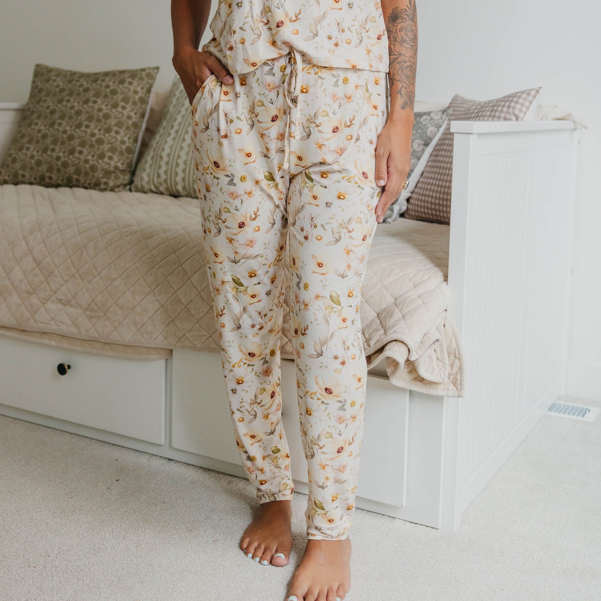 Bamboo Women's Short Sleeve Pajamas - Angelique