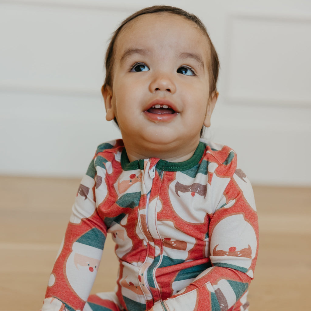 Zip-Up Footie Pajama - Claus
