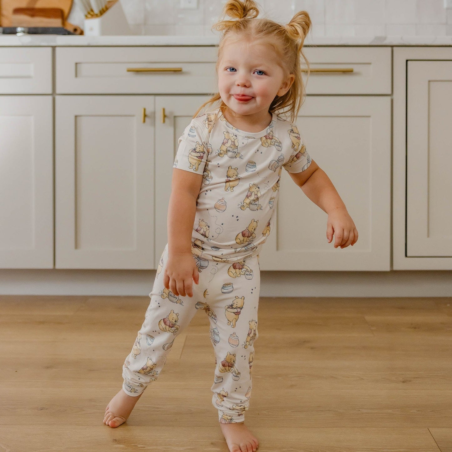2pc Short Sleeve Pajamas with Pants - Hunny
