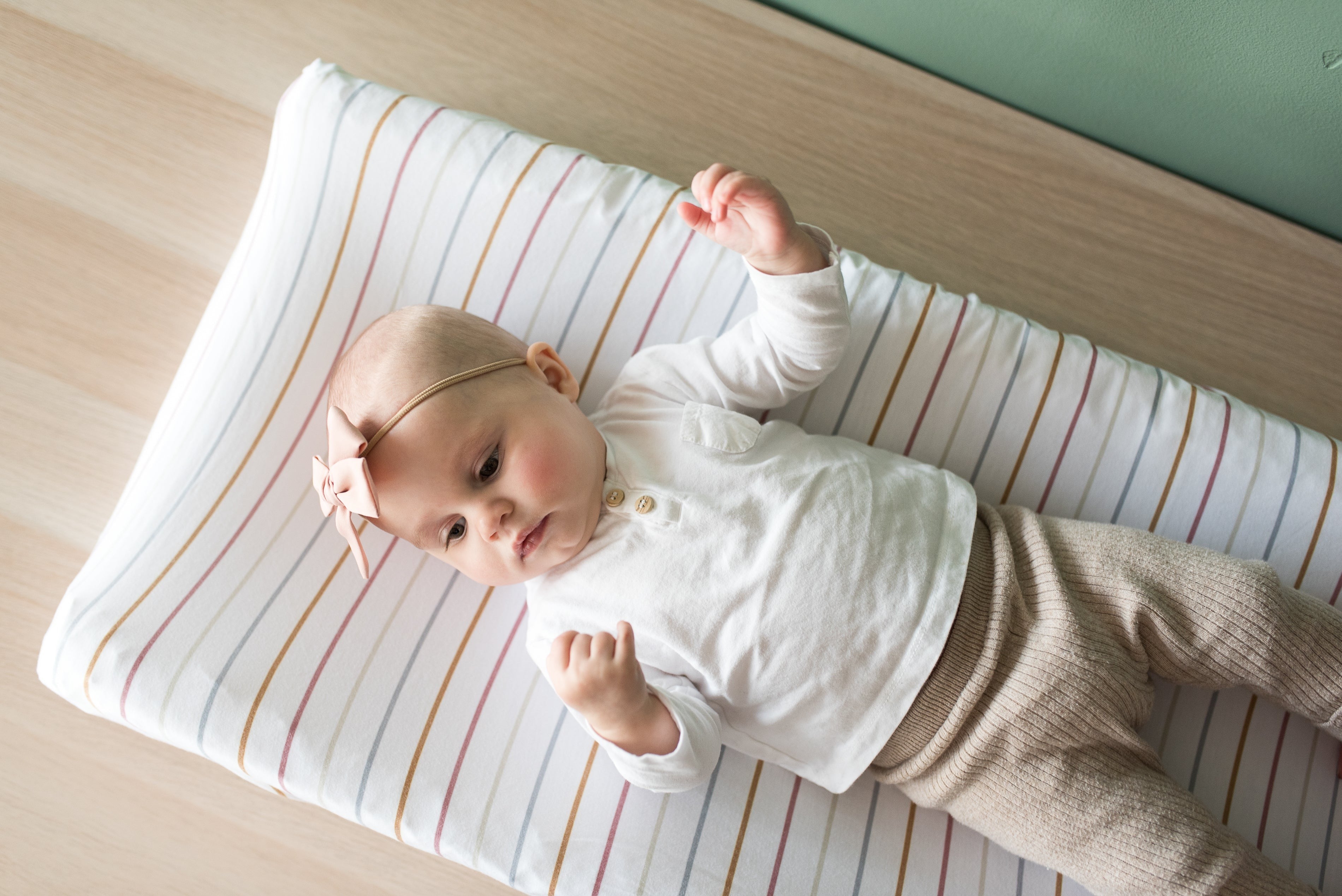 Premium Knit Diaper Changing Pad Cover - Piper