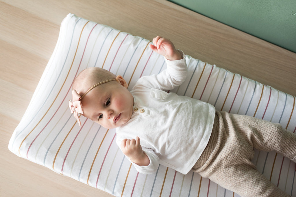 Premium Knit Diaper Changing Pad Cover - Piper