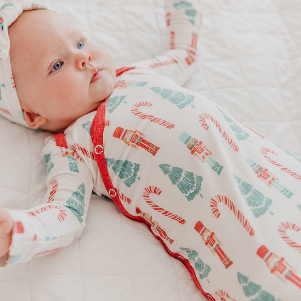 Newborn Knotted Gown - Nicholas